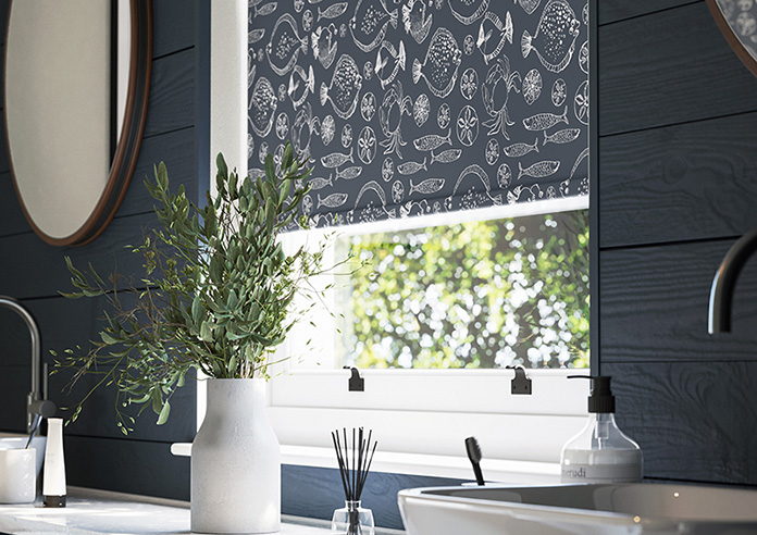 Under the Sea, Deep Blue - Twist&Fit Roller Blind - Image 5